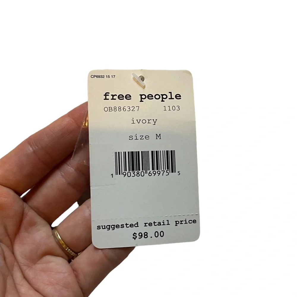 NWT | Free People | Button Down Front Tie Shirt